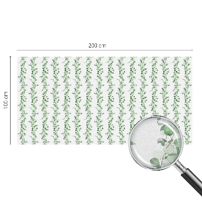 Okenska folija vitraž za zasebnost Zelene girlande