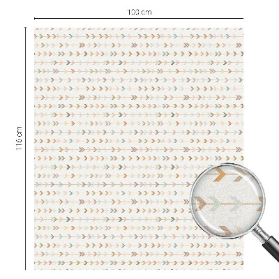 Okenska folija vitraž za zasebnost Vzorec puščice