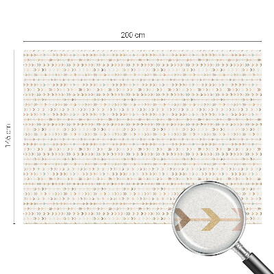 Okenska folija vitraž za zasebnost Vzorec puščice