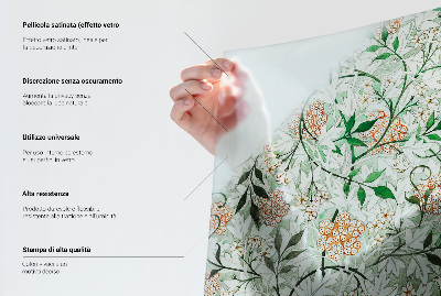 Mlečna folija za okna vitraž Valovite oblike