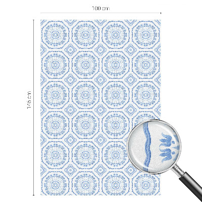 Dekorativna folija za steklo vitraž Cvetlični okraski