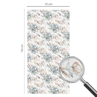 Dekorativna folija za steklo vitraž Cvetlična eleganca