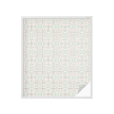 Okenska folija vitraž za zasebnost Cvetlične ploščice