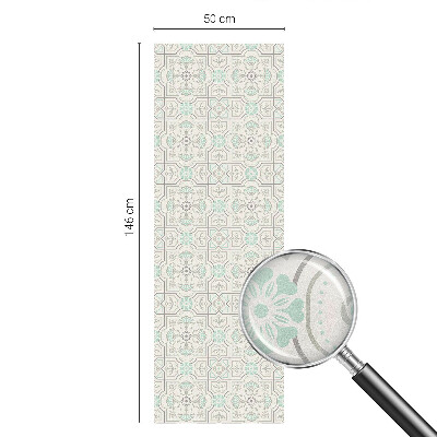 Okenska folija vitraž za zasebnost Cvetlične ploščice