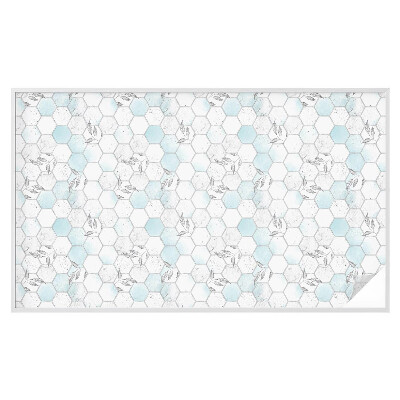 Mlečna folija za okna vitraž Listne ploščice