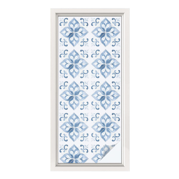 Mlečna folija za okna vitraž Klasična eleganca