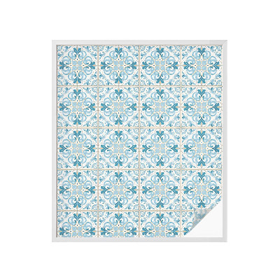 Dekorativna folija za steklo vitraž Cvetlične ploščice