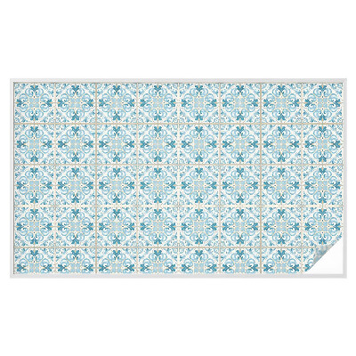 Dekorativna folija za steklo vitraž Cvetlične ploščice