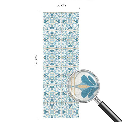 Dekorativna folija za steklo vitraž Cvetlične ploščice