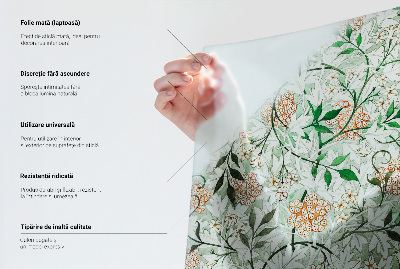 Okenska folija vitraž za zasebnost Geometrična pletenica