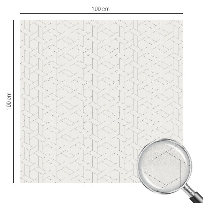 Okenska folija vitraž za zasebnost Geometrična pletenica