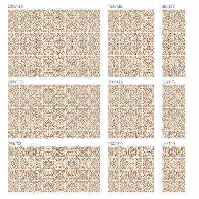 Mlečna folija za okna vitraž Klasični ornament