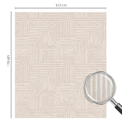 Mlečna folija za okna vitraž Geometrijski vzorec