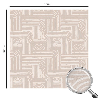 Mlečna folija za okna vitraž Geometrijski vzorec