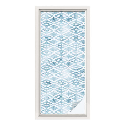 Folija za okna proti soncu Modri ​​rombi