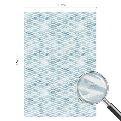 Folija za okna proti soncu Modri ​​rombi