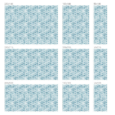 Folija za okna proti soncu Modri ​​rombi