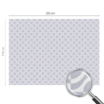 Okenska folija vitraž za zasebnost Vijolična simetrija