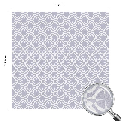 Okenska folija vitraž za zasebnost Vijolična simetrija