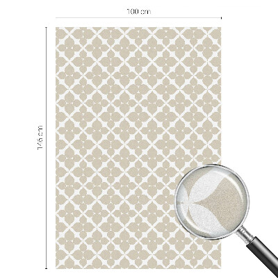 Mlečna folija za okna vitraž Geometrični listi