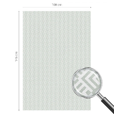 Okenska folija vitraž za zasebnost Geometrijski motiv