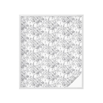 Okenska folija za zaščito pred pogledi Cvetlična eleganca