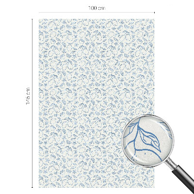 Okenska folija vitraž za zasebnost Vzorec limone