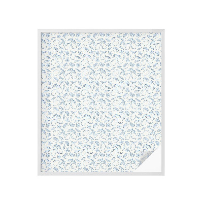 Okenska folija vitraž za zasebnost Vzorec limone