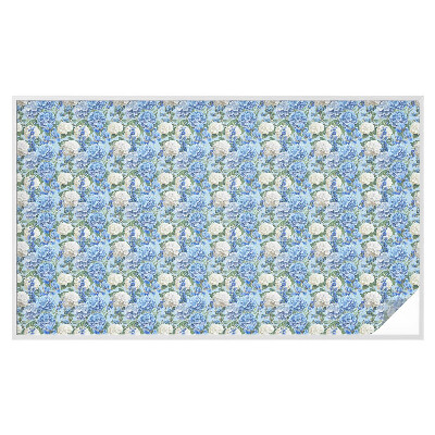 Mlečna folija za okna vitraž Cvetlični čar