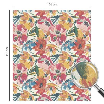 Dekorativna folija za steklo vitraž Eksplozija cvetov