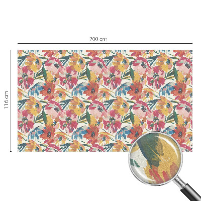 Dekorativna folija za steklo vitraž Eksplozija cvetov