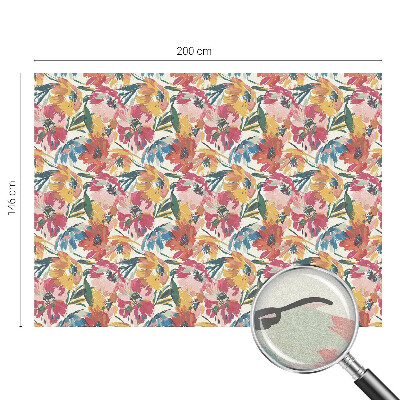 Dekorativna folija za steklo vitraž Eksplozija cvetov