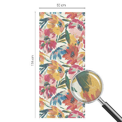 Dekorativna folija za steklo vitraž Eksplozija cvetov