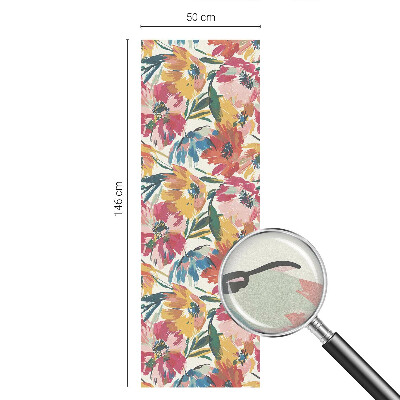 Dekorativna folija za steklo vitraž Eksplozija cvetov