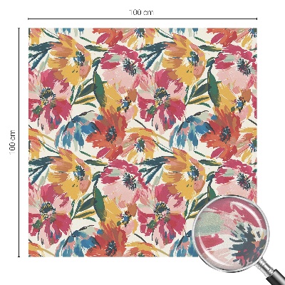 Dekorativna folija za steklo vitraž Eksplozija cvetov