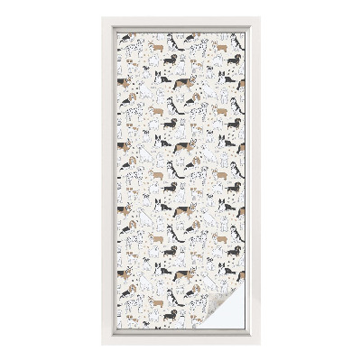 Okenska folija za zaščito pred pogledi Pasji vzorci