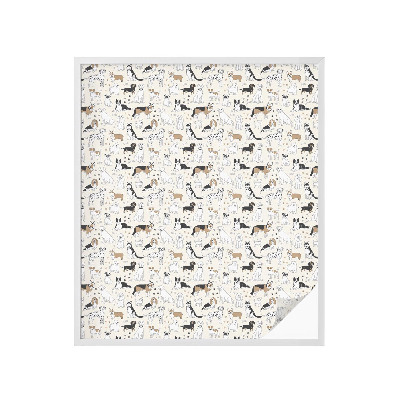 Okenska folija za zaščito pred pogledi Pasji vzorci