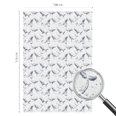 Mlečna folija za okna vitraž Morska bitja