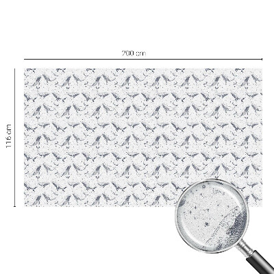 Mlečna folija za okna vitraž Morska bitja