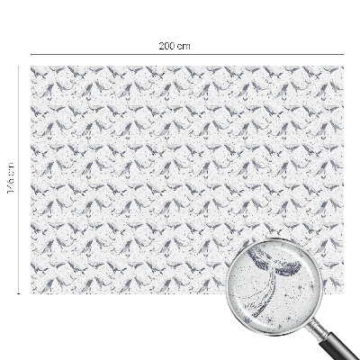 Mlečna folija za okna vitraž Morska bitja