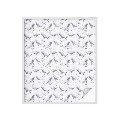 Mlečna folija za okna vitraž Morska bitja