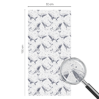 Mlečna folija za okna vitraž Morska bitja