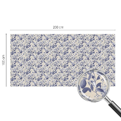 Okenska folija vitraž za zasebnost Cvetlična simetrija