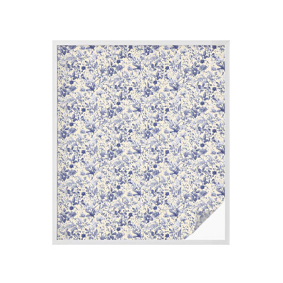 Okenska folija vitraž za zasebnost Cvetlična simetrija