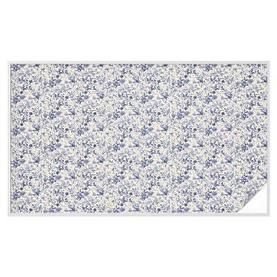 Okenska folija vitraž za zasebnost Cvetlična simetrija