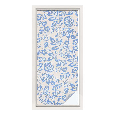 Dekorativna folija za steklo vitraž Cvetje, listi