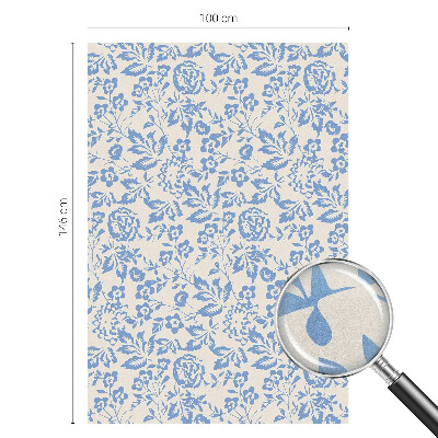 Dekorativna folija za steklo vitraž Cvetje, listi