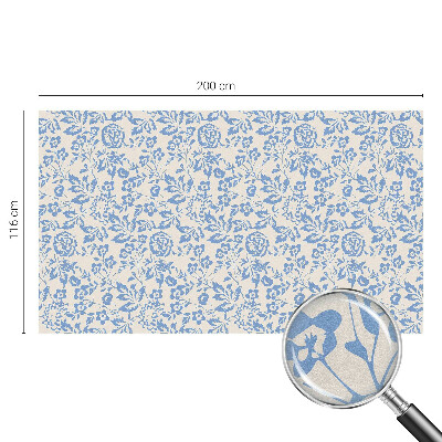 Dekorativna folija za steklo vitraž Cvetje, listi