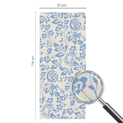 Dekorativna folija za steklo vitraž Cvetje, listi