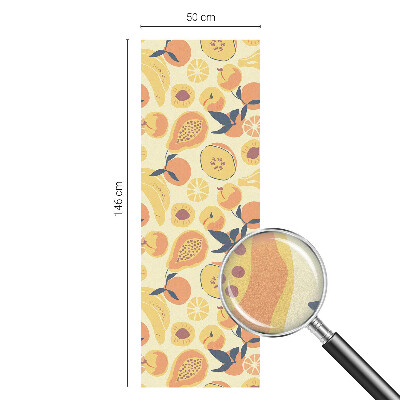 Okenska folija vitraž za zasebnost Sočno sadje